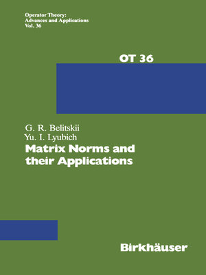 cover image of Matrix Norms and their Applications